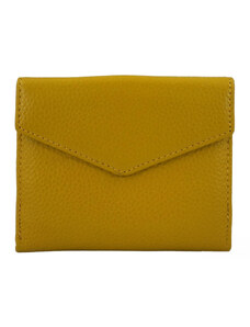 Barberini's Elegancki portfel ze złotym zapięciem - Żółty ciemny
