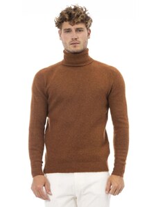 Swetry marki Alpha Studio model AU7071G kolor Brązowy. Odzież męska. Sezon:
