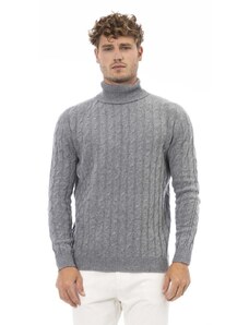 Swetry marki Alpha Studio model AU113G kolor Szary. Odzież męska. Sezon:
