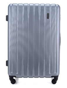Solier Luggage Walizka podróżna średnia M 22' STL902 srebrna