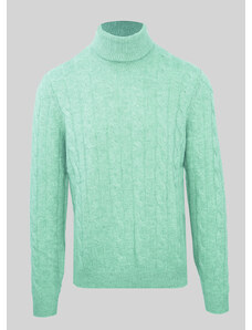 Swetry marki Malo model IUM024FCB22 kolor Zielony. Odzież męska. Sezon: Cały rok