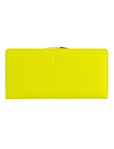 marka niezdefiniowana DUDU Długi skórzany portfel Damskie z blokadą RFID, etui na karty kredytowe z dużym zapięciem na zatrzask, kolorowy portfel z organizerem