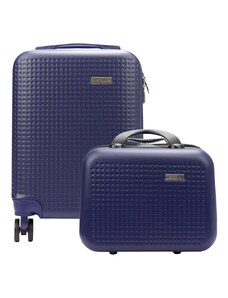 Mocne materiałowe walizki podróżne damskie Pierre Cardin MED06 TITANIC x2 Z