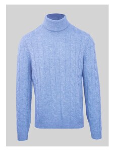 Swetry marki Malo model IUM024FCB22 kolor Niebieski. Odzież męska. Sezon: Jesień/Zima