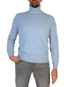 Swetry marki 100% Cashmere model UA-FF12 kolor Niebieski. Odzież męska. Sezon: Jesień/Zima
