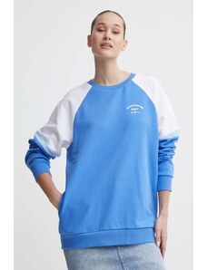 Roxy bluza bawełniana Essential Energy damska kolor niebieski wzorzysta ERJFT04792