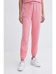 Polo Ralph Lauren spodnie dresowe bawełniane kolor różowy gładkie 211935585
