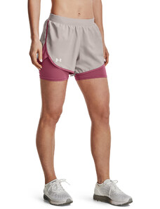 Szorty damskie Under Armour Fly By Elite 2-In-1 Short Ghost Gray