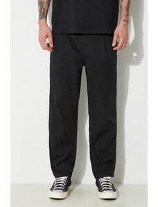 Carhartt WIP spodnie bawełniane Abbott Pant kolor czarny proste I033126.8902