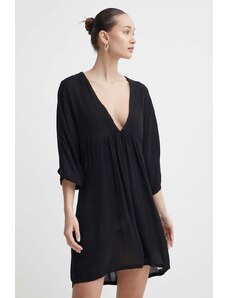Roxy sukienka plażowa kolor czarny ERJX603386