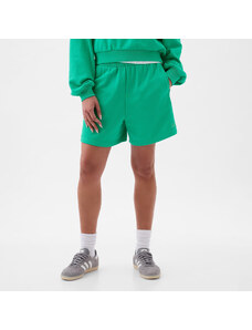 Szorty damskie GAP French Terry Logo Boyfriend Shorts Simply Green 17-5936