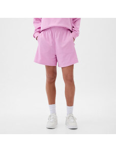Szorty damskie GAP French Terry Logo Boyfriend Shorts Sugar Pink