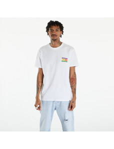 Tommy Hilfiger Koszulka męska Tommy Jeans Oversized Serif Flag Logo Logo T-Shirt White