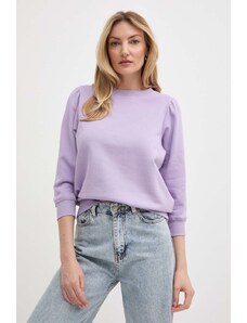 Silvian Heach bluza bawełniana damska kolor fioletowy gładka