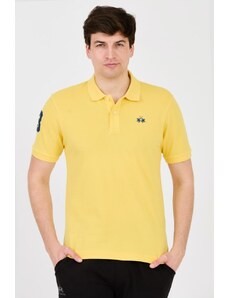 LA MARTINA Żółte polo z małym logo, Wybierz rozmiar XL