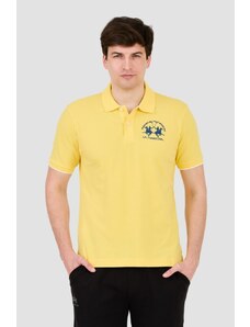 LA MARTINA Żółte polo z dużym logo, Wybierz rozmiar XL