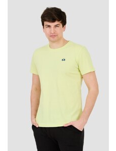 LA MARTINA Żółty t-shirt z małym logo, Wybierz rozmiar XL