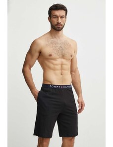 Tommy Hilfiger szorty piżamowe bawełniane kolor czarny gładka UM0UM01203
