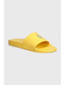 Polo Ralph Lauren klapki Polo Slide męskie kolor żółty 809931326004