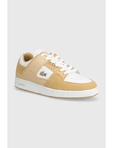 Lacoste sneakersy skórzane Court Cage Leather kolor beżowy 47SFA0105