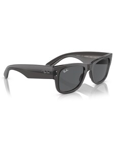Okulary przeciwsłoneczne Ray-Ban Mega Wayfarer 0RB0840S 1406B1 Transparent Black/Dark Grey