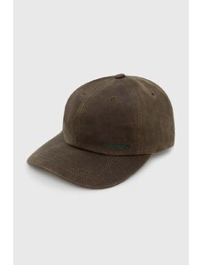 Filson czapka z daszkiem bawełniana Oil Tin Low Profile Logge kolor zielony gładka FMACC0145