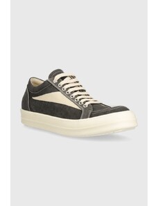 Rick Owens tenisówki Denim Shoes Vintage Sneaks męskie kolor szary DU01D1803.SCFLVS.7811