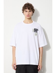 Undercover t-shirt bawełniany Tee męski kolor biały z aplikacją UC1D4807.4