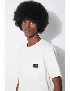 Stan Ray t-shirt bawełniany Patch Pocket męski kolor beżowy gładki SS2400304