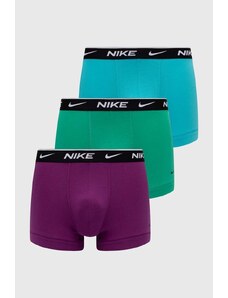 Nike bokserki 3-pack męskie kolor turkusowy