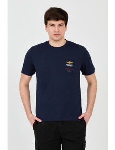 AERONAUTICA MILITARE Granatowy t-shirt Short Sleeve, Wybierz rozmiar XXL