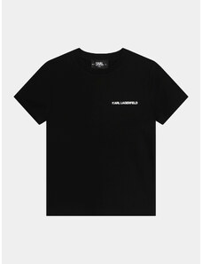 Karl Lagerfeld Kids T-Shirt Z30056 S Czarny Regular Fit