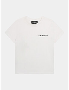 Karl Lagerfeld Kids T-Shirt Z30056 S Biały Regular Fit