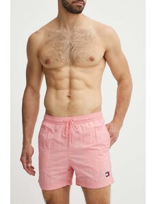 Tommy Jeans szorty kąpielowe kolor różowy UM0UM03147