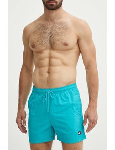 Tommy Jeans szorty kąpielowe kolor turkusowy UM0UM03147