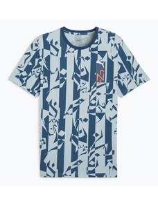 Koszulka piłkarska męska PUMA Neymar Jr Creativity Logo Tee ocean tropic/turquoise surf