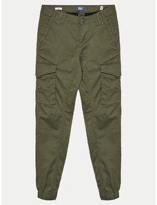 Jack&Jones Junior Spodnie materiałowe Paul 12151639 Zielony Slim Fit