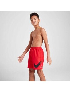 Nike Swim Szorty Nk Swim Swsh Stk Shrt B Dziecięce Ubrania Krótkie spodenki NESSE821-614 Czerwony