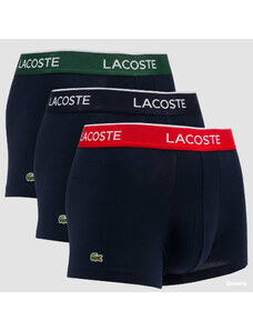 Bokserki LACOSTE 3Pack Casual Cotton Stretch Boxers navy