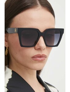 Tommy Hilfiger okulary przeciwsłoneczne damskie kolor czarny TH 2100/S