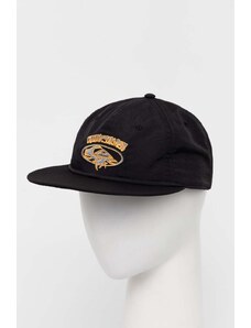 Quiksilver czapka z daszkiem kolor czarny z aplikacją