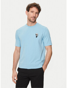 KARL LAGERFELD T-Shirt 755027 542221 Błękitny Regular Fit