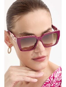 Guess okulary przeciwsłoneczne damskie kolor fioletowy GU7915_5569G