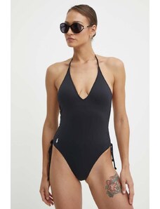 Polo Ralph Lauren jednoczęściowy strój kąpielowy kolor czarny lekko usztywniona miseczka 21455405