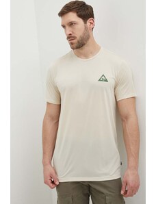 Picture t-shirt sportowy Travis kolor beżowy z nadrukiem MTS785
