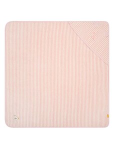 Steiff Ręcznik w kolorze jasnoróżowym z kapturem - dł. 36 x 44 cm
