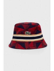 Lacoste kapelusz kolor czerwony