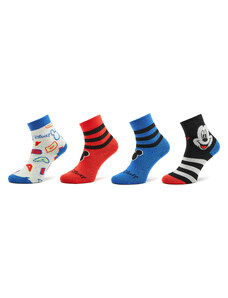 Zestaw 3 par wysokich skarpet dziecięcych adidas Mickey Mouse Crew Socks 3 Pairs IB6776 Black/Broyal/Cwhite
