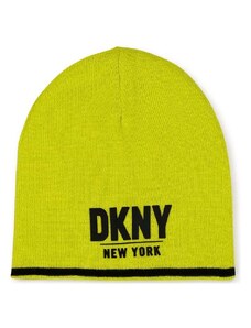 DKNY Czapka w kolorze żółtym
