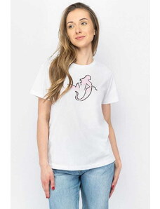 T-shirt damski Pinko 100789 A1OC biały (XS)